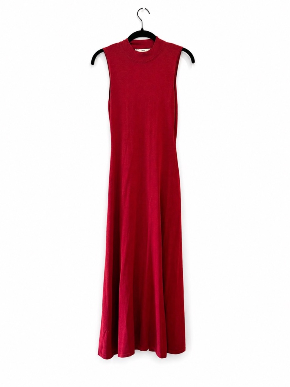 Mango Sleeveless Crimson Maxi Dress